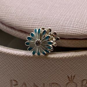 PANDORA Blue Daisy Flower Charm